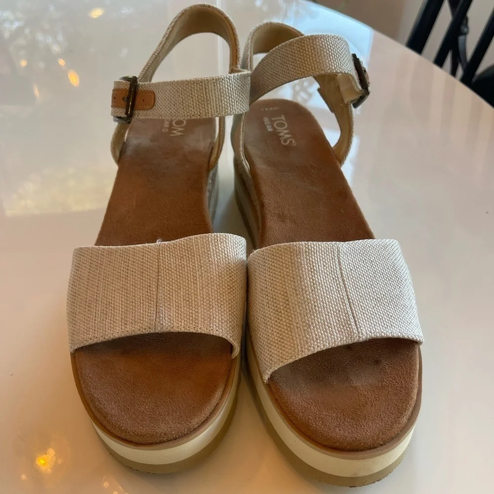 NWOB Toms Diana Wedge Espadrille Sandal - 9.5
